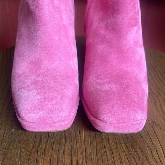Sam Edelman Jaye Sz 8.5 M Pink Suede Ankle Platform Heel
Booties - Picture 9 of 11
